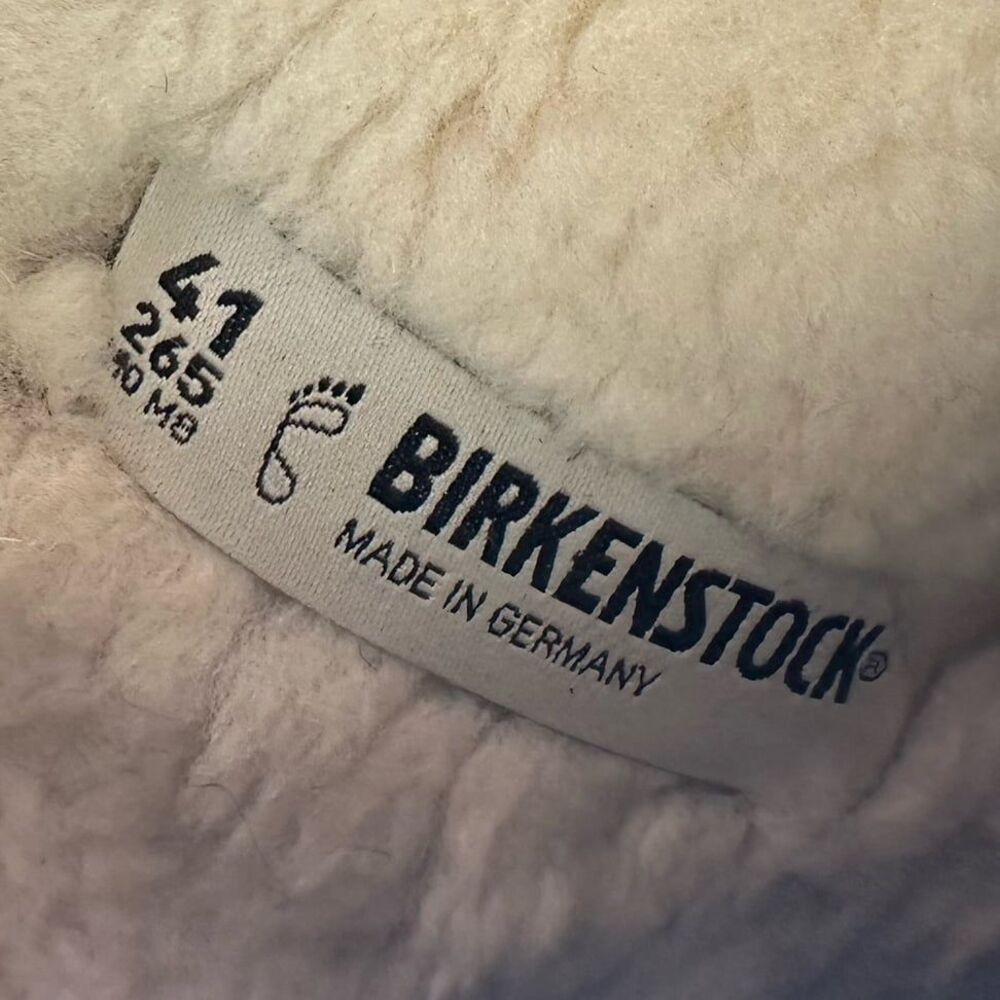 Birkenstock Zermatt Shearling Mocha Brown Wool Slipper Slides EU Size 41 - Picture 12 of 12